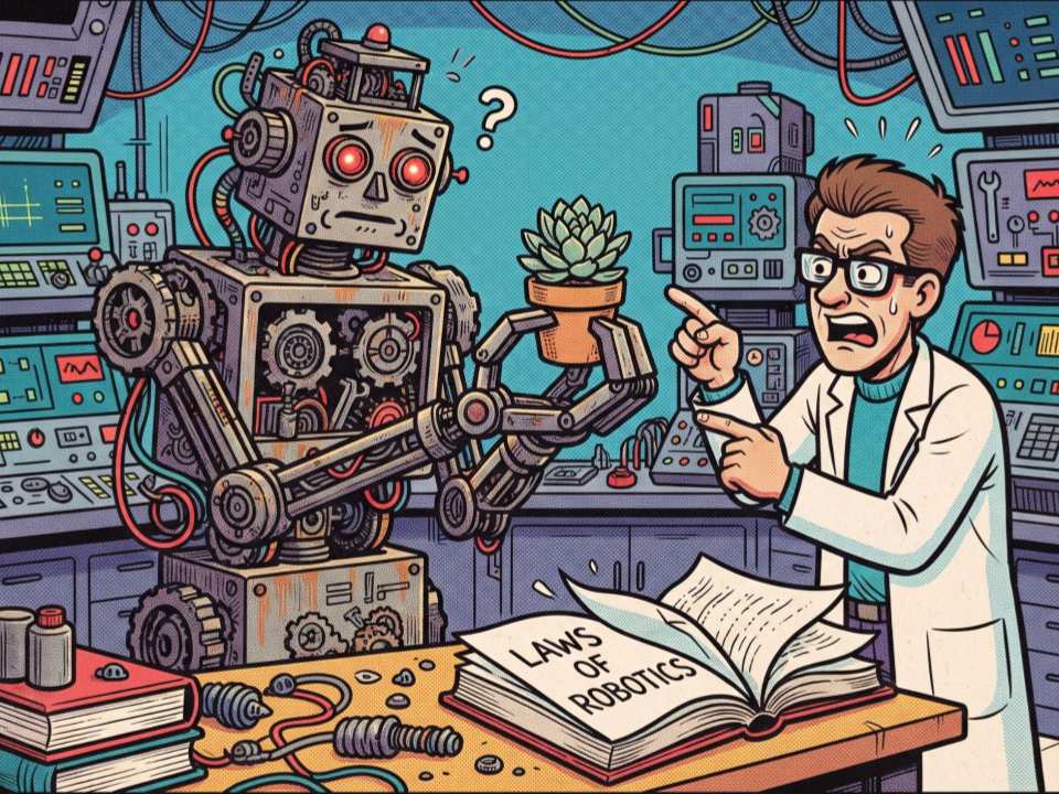 Misalignment and the Laws of Robotics